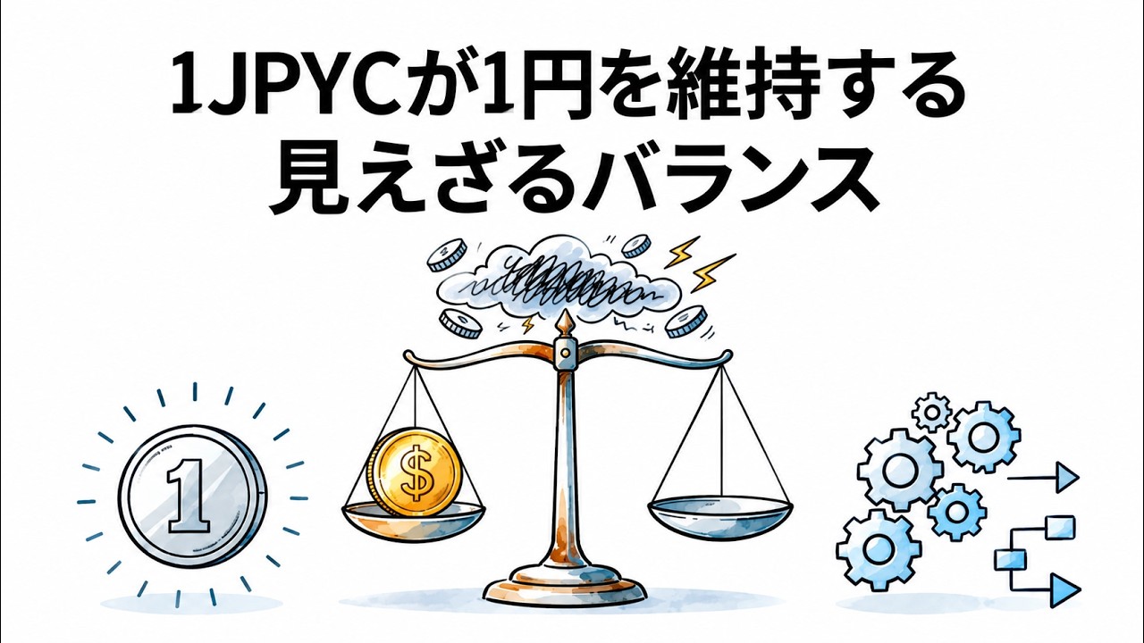 なぜ1JPYCは1円なの？ステーブルコインの仕組みをやさしく解説
