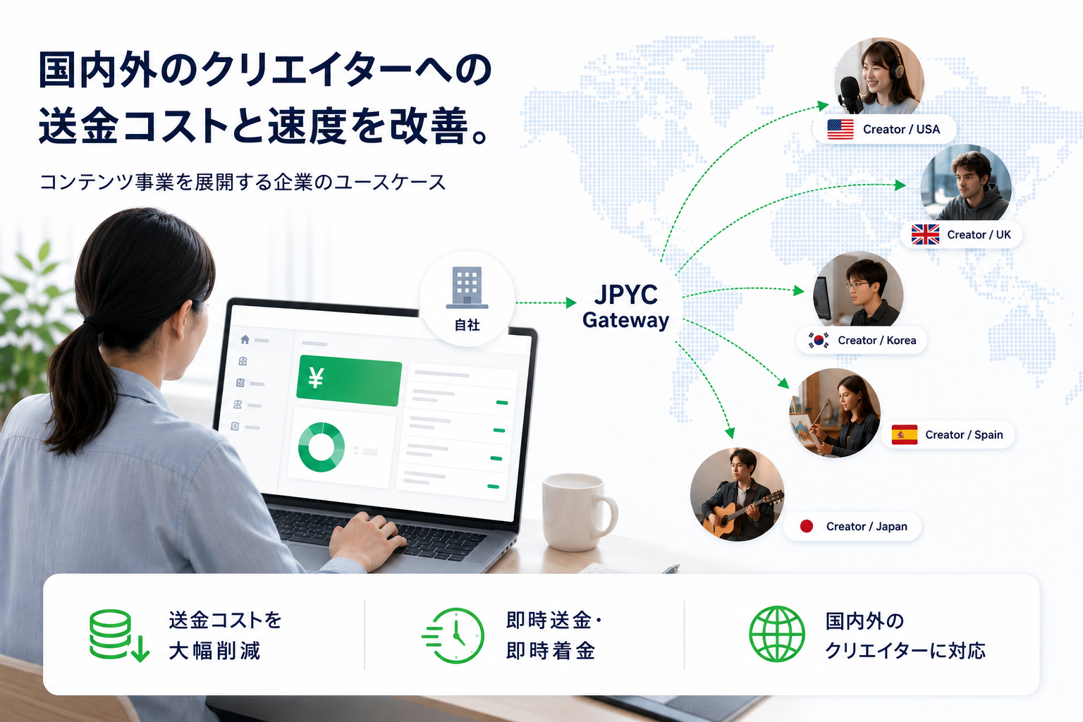 店舗でのJPYC決済イメージ