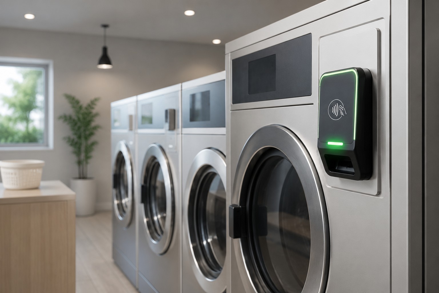 コインランドリー機器でのJPYC決済イメージ